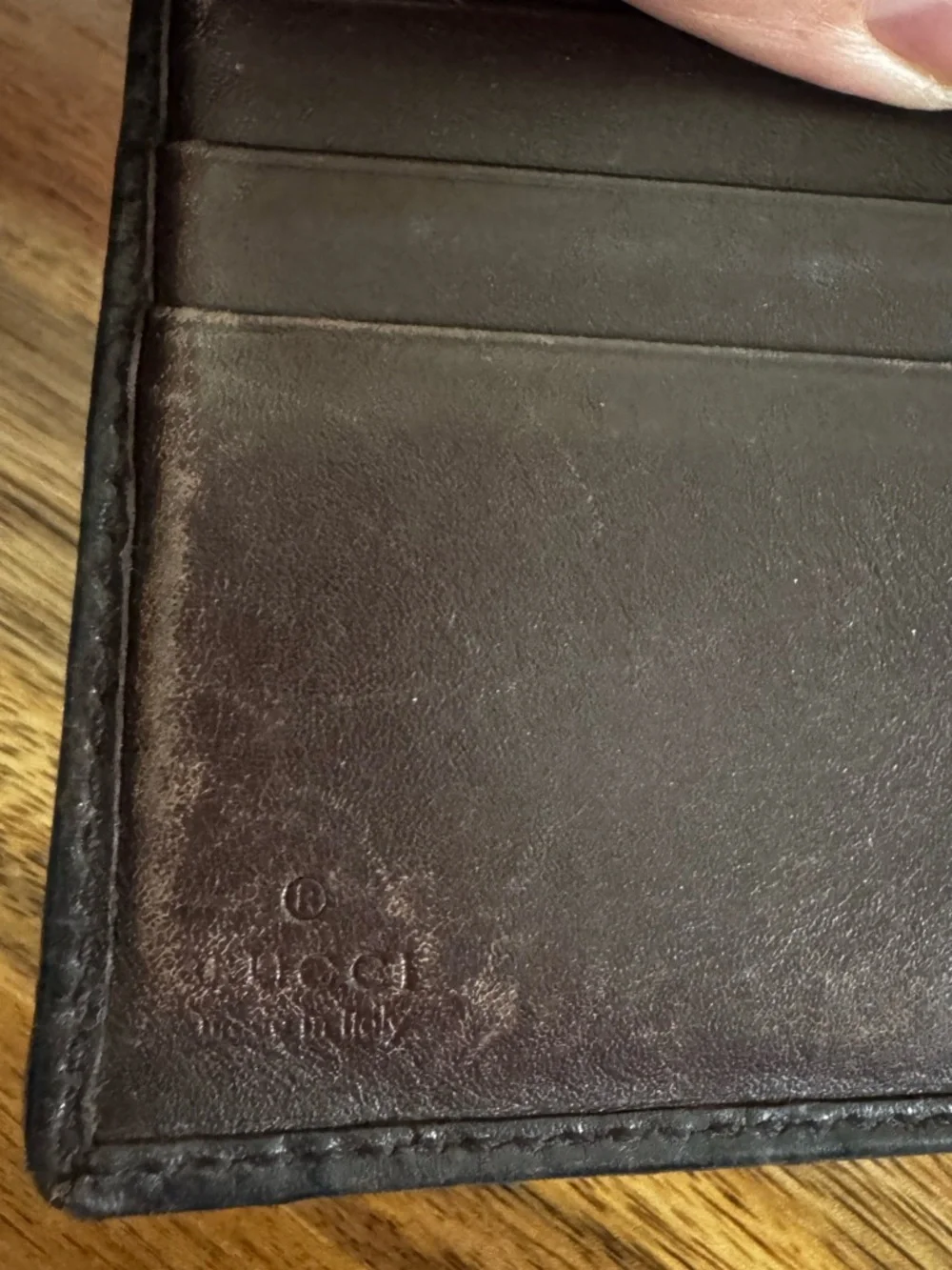 GUCCI Authentic Guccissima Leather Compact Wallet - Picture 3 of 6